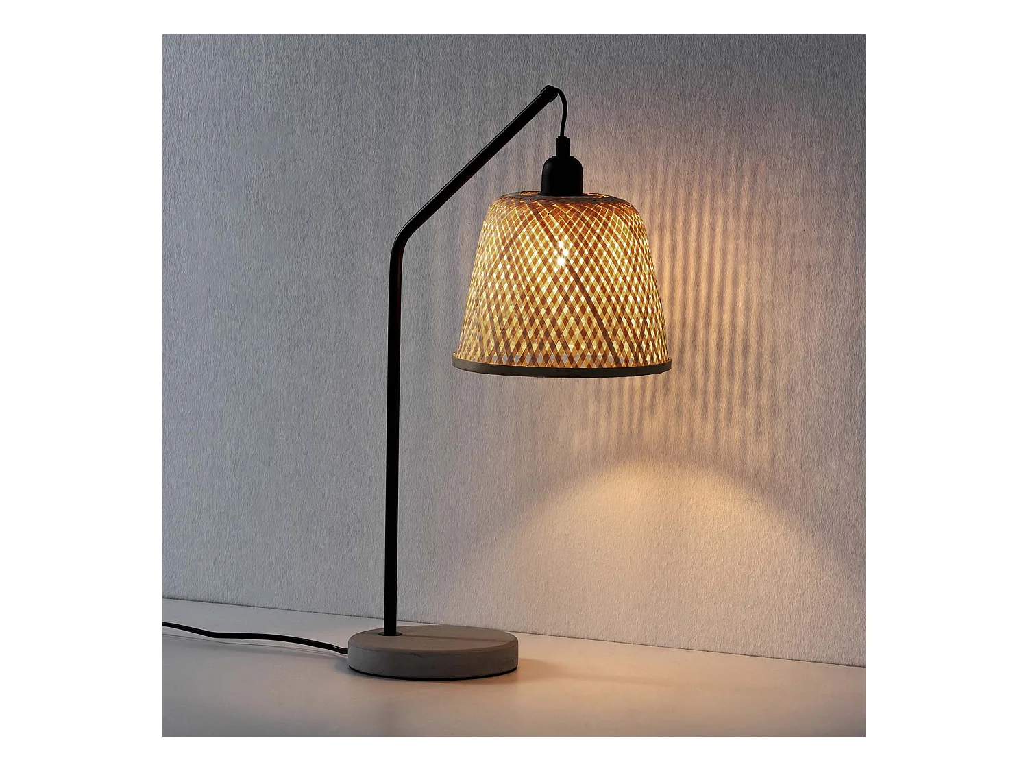 Lampe à poser Sakura en Bamboo, diamètre 55 cm