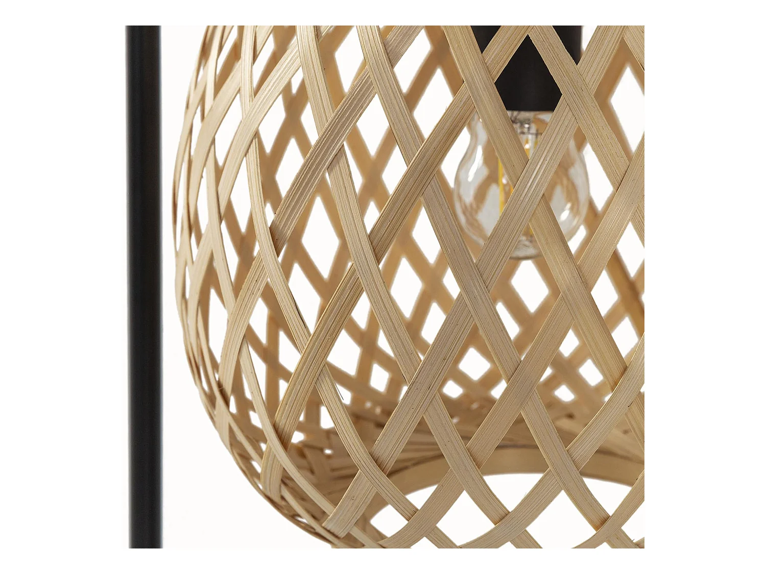 Lampe à poser Reiko en Bamboo, diamètre 50,5 cm