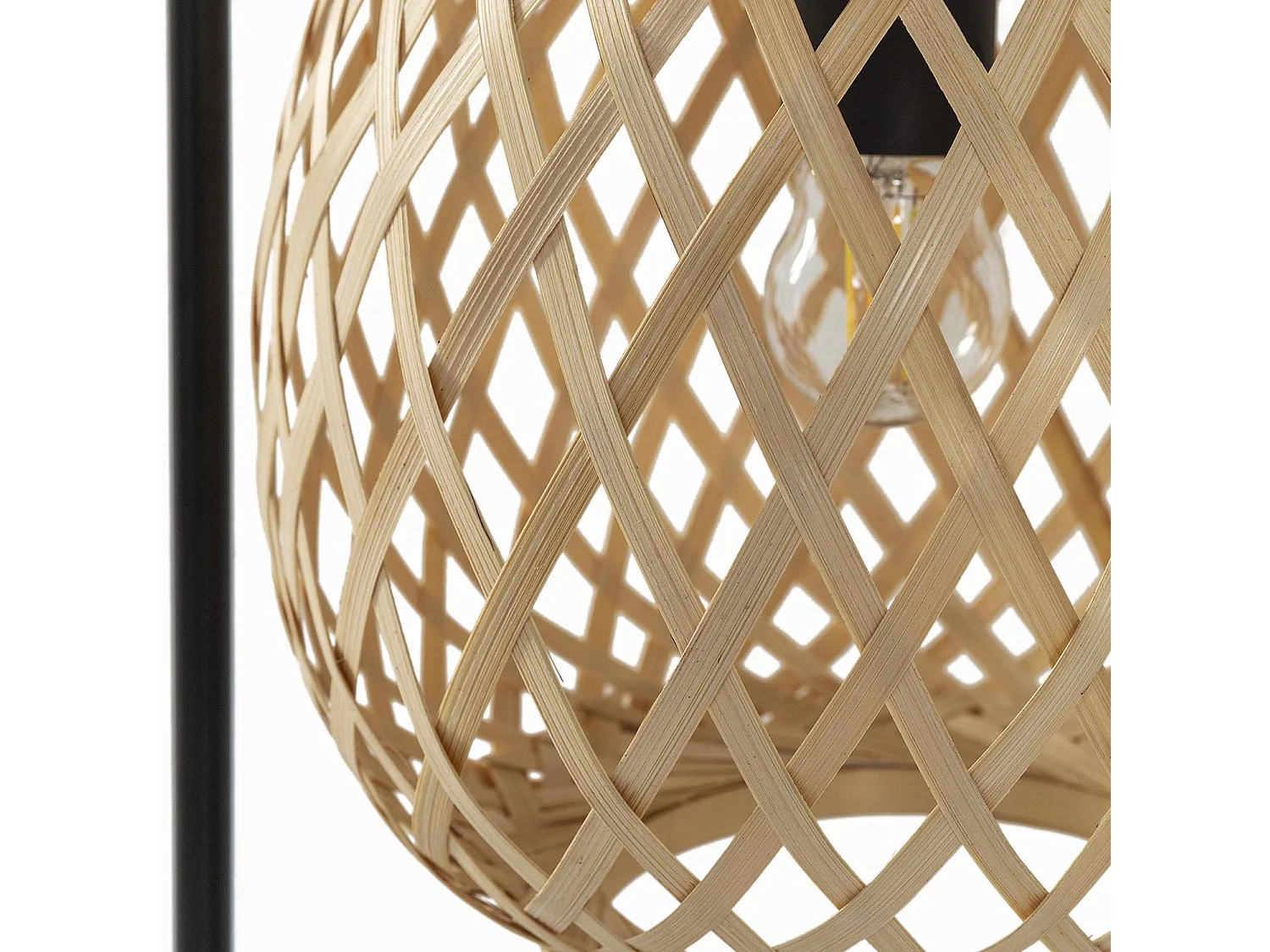 Lampe à poser Reiko en Bamboo, diamètre 50,5 cm