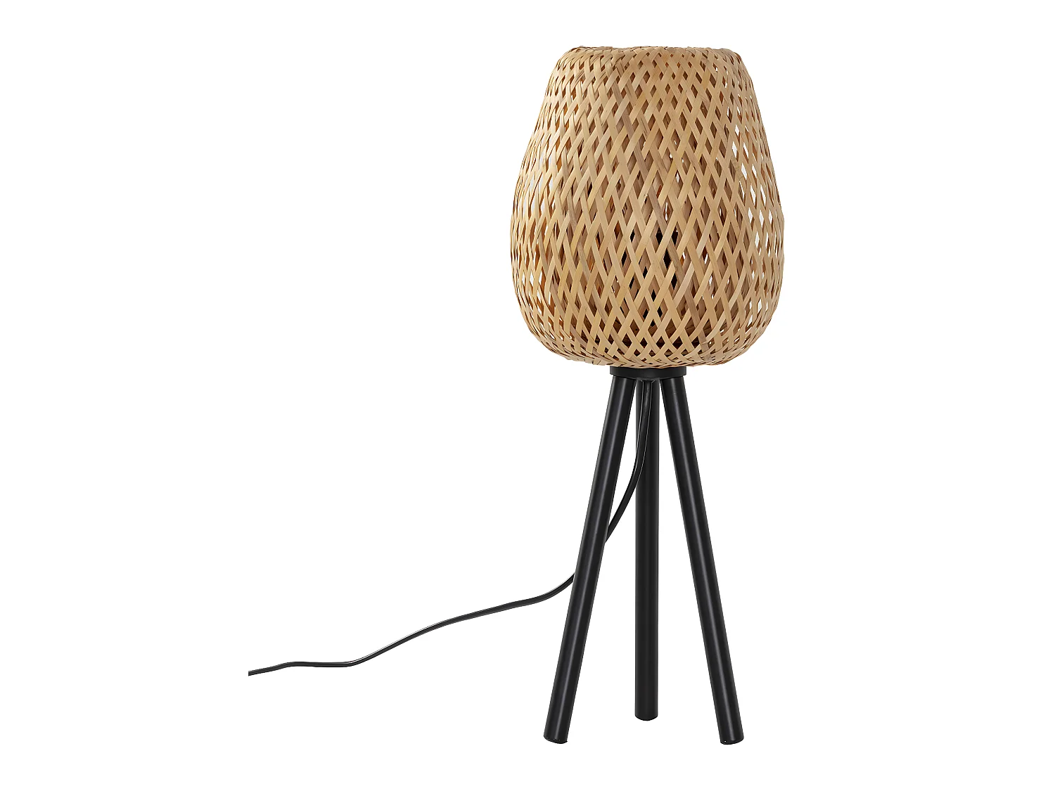 Lampe à poser Tara en Bambou, diamètre 43,5 cm
