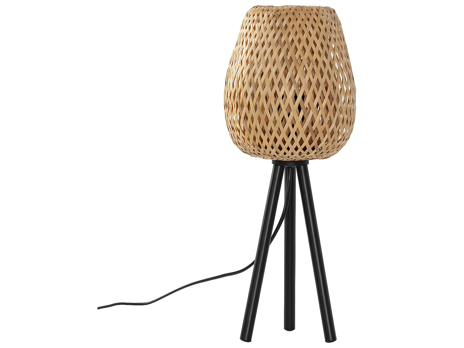 Lámpara de mesita Tara de Bambú, diametro 43,5 cm