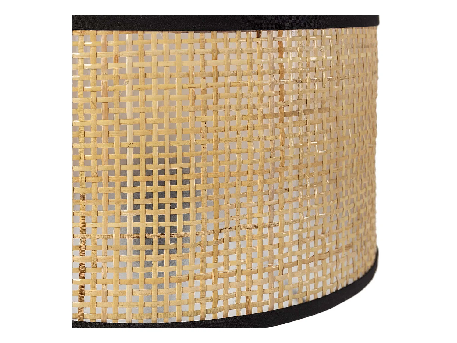 Nachtkastlamp Kasuki van natuurlijk rotan, diameter 42 cm