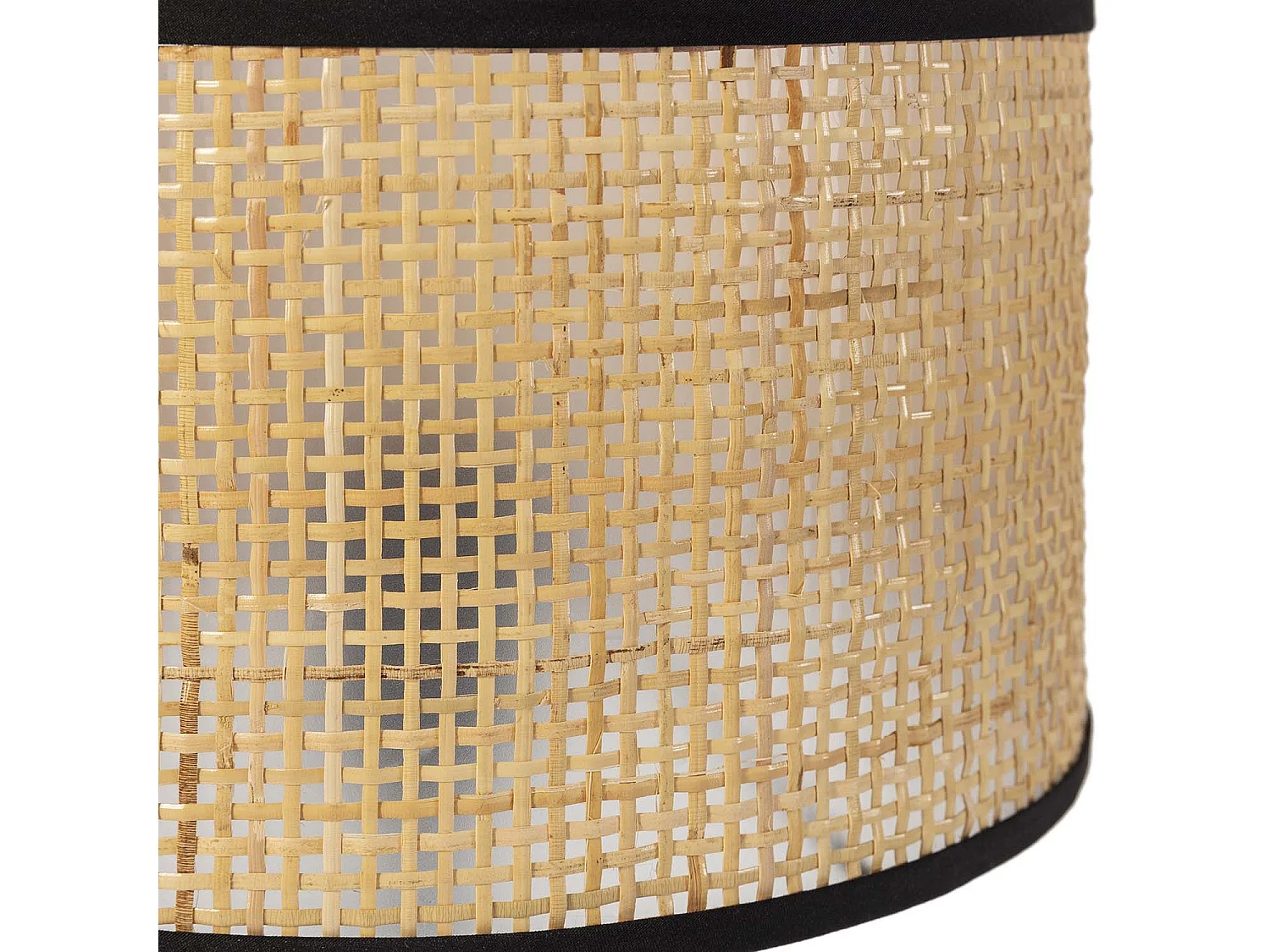 Nachtkastlamp Kasuki van natuurlijk rotan, diameter 42 cm