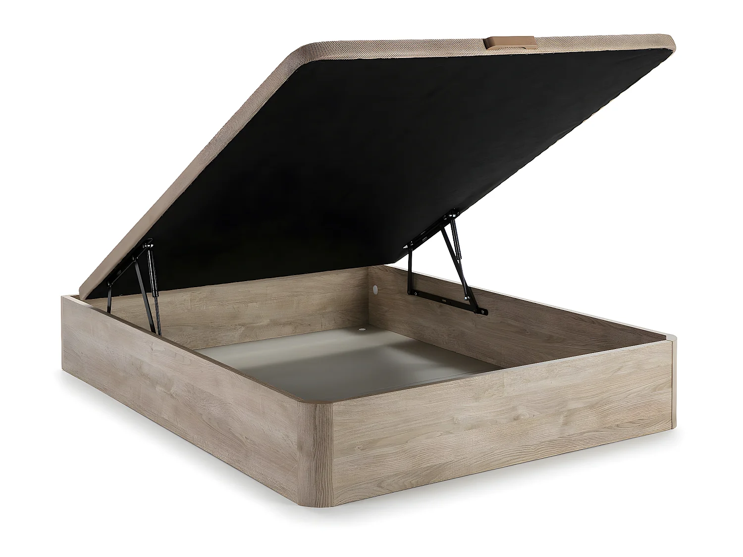 Canapé abatible 150x190 cm Gran Capacidad, Color Roble