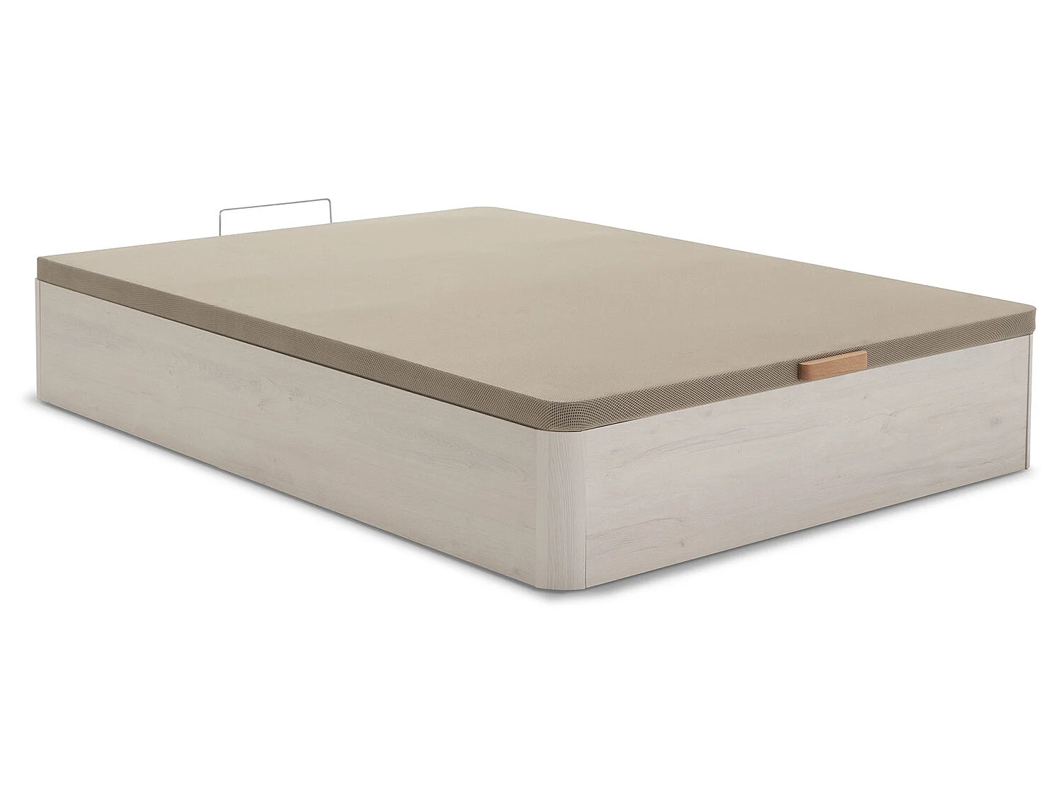 Canapé Abatible Petra 135x190 cm Blanco Nordic de Gran Capacidad