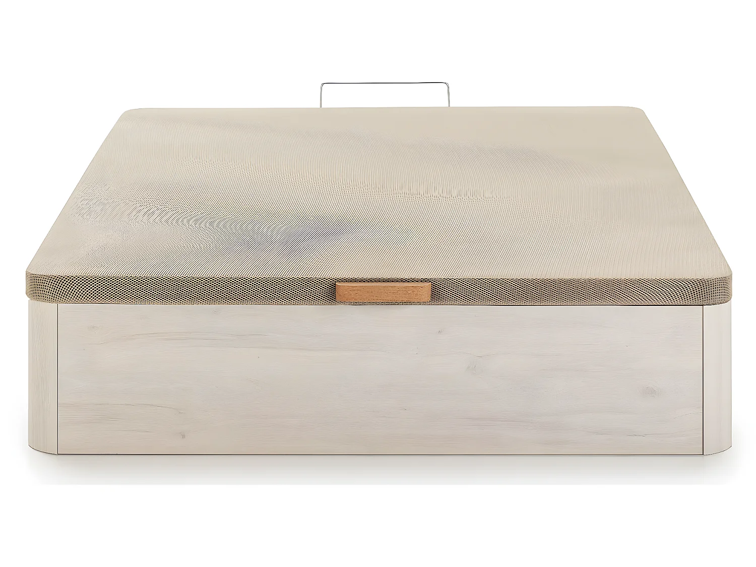 Canapé Abatible Petra 135x190 cm Blanco Nordic de Gran Capacidad