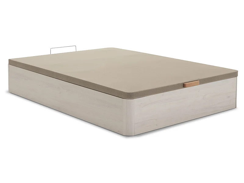 Canapé Abatible Petra 135x190 cm Blanco Nordic de Gran Capacidad