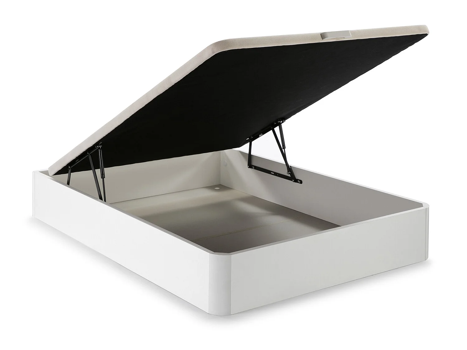 Canapé abatible 90x190 cm Gran Capacidad, Color Blanco