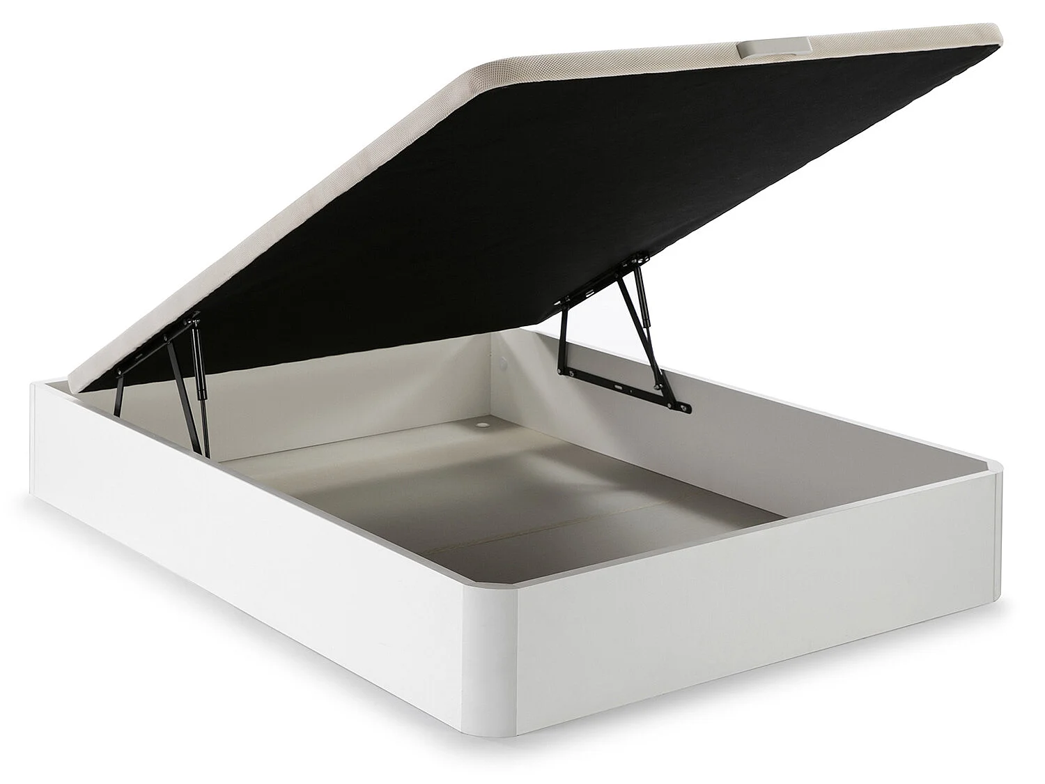 Canapé abatible 90x190 cm Gran Capacidad, Color Blanco