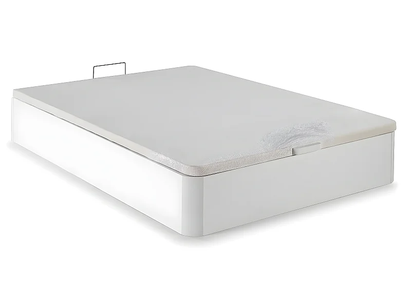 Canapé abatible 90x190 cm Gran Capacidad, Color Blanco