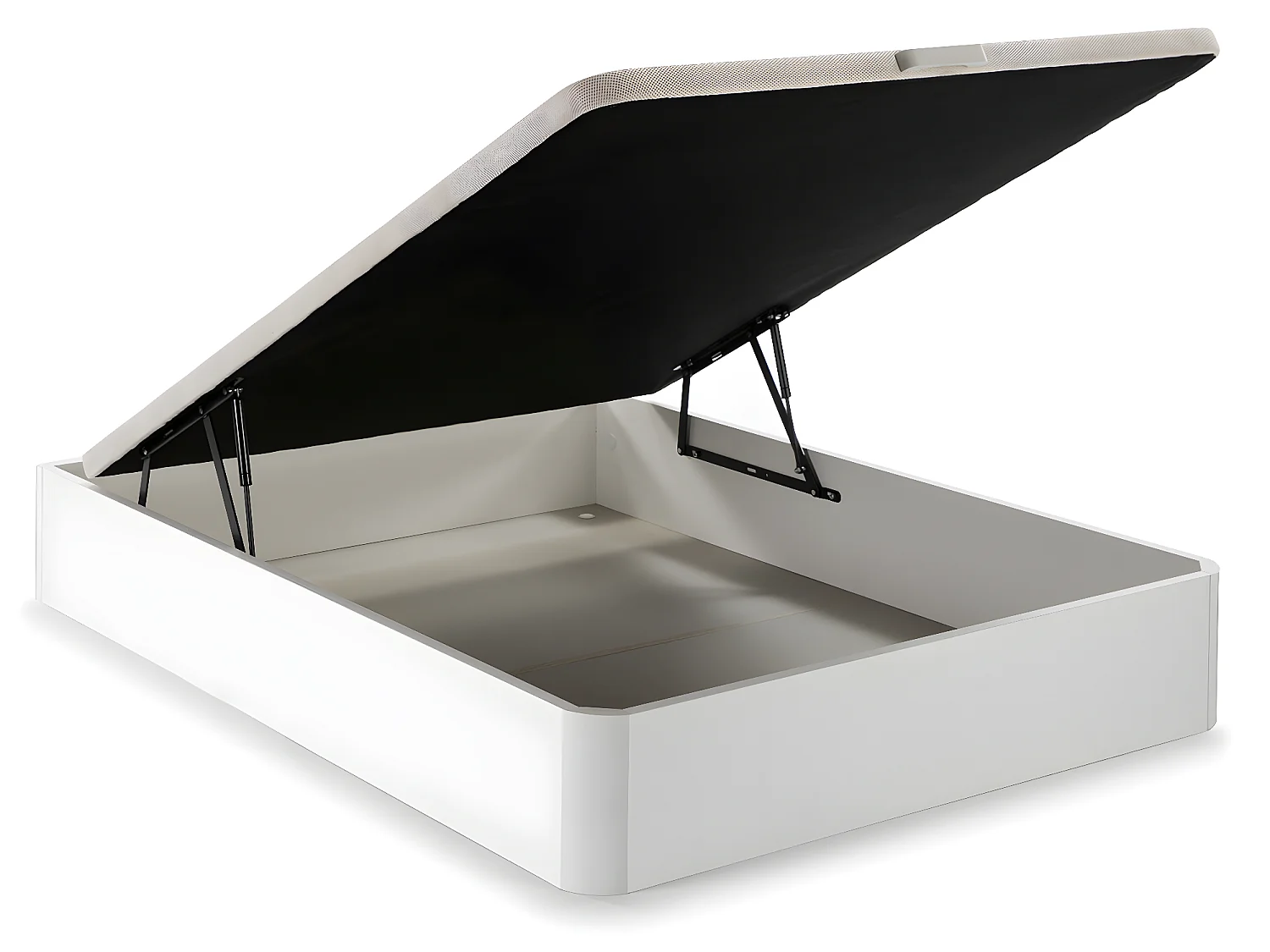 Canapé abatible 135x190 cm Gran Capacidad, Color Blanco