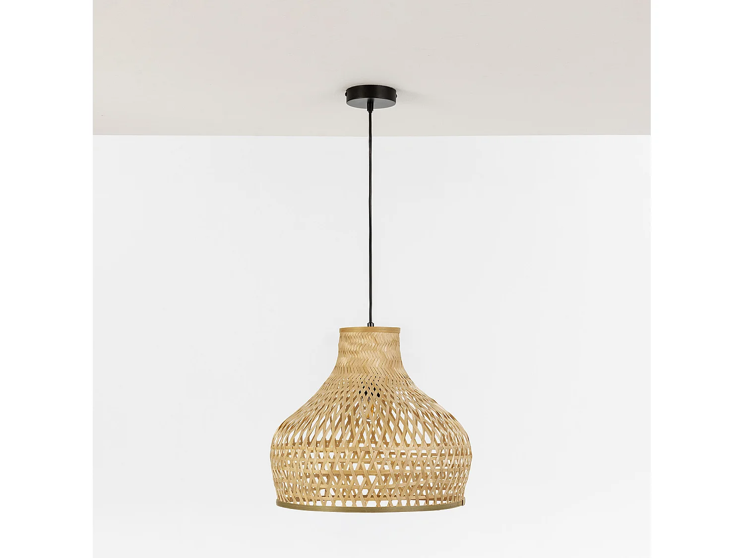 Suspension Yasu en bambou, diamètre 40,5 cm