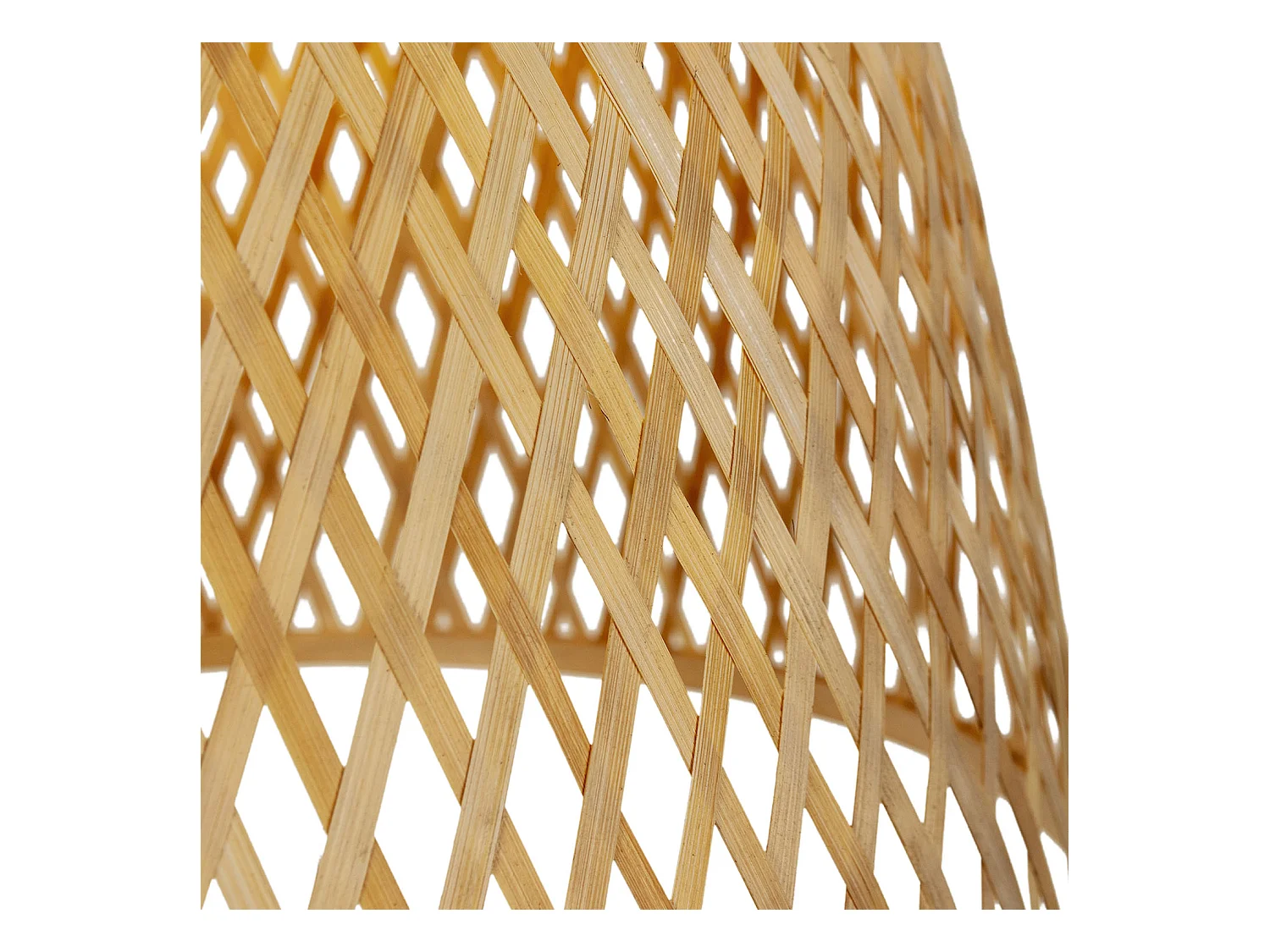 Lampada da soffitto in bambù Raku, diametro 30 cm