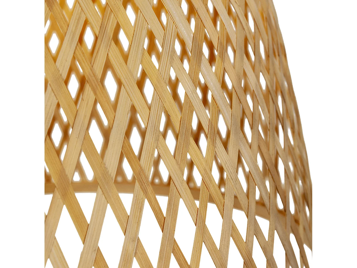 Suspension Raku en Bambou, diamètre 30 cm