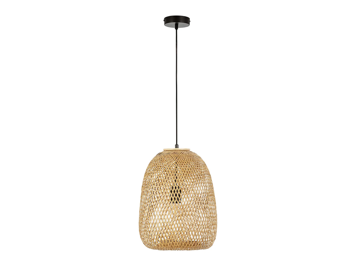 Zawieszenie kolumny Yumei z bambusa, średnica 30 cm.