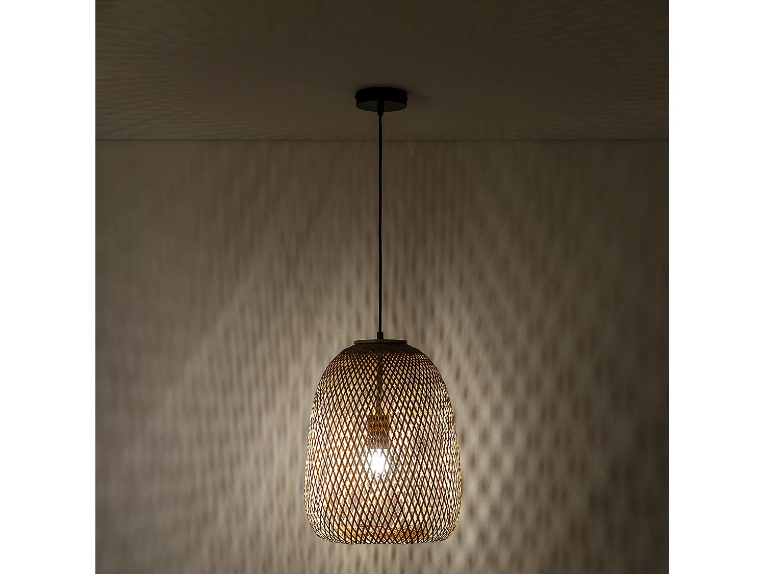 Suspension Yumei en bambou, diamètre 30 cm