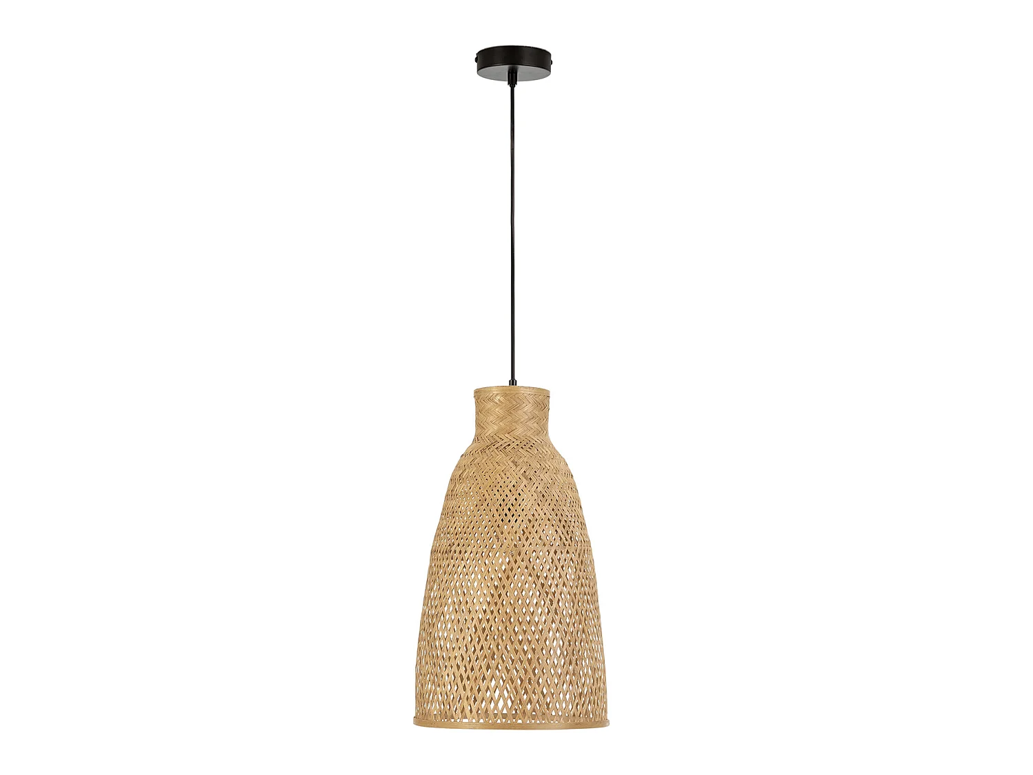 Zawieszenie kolumny z bambusa, średnica 31 cm.