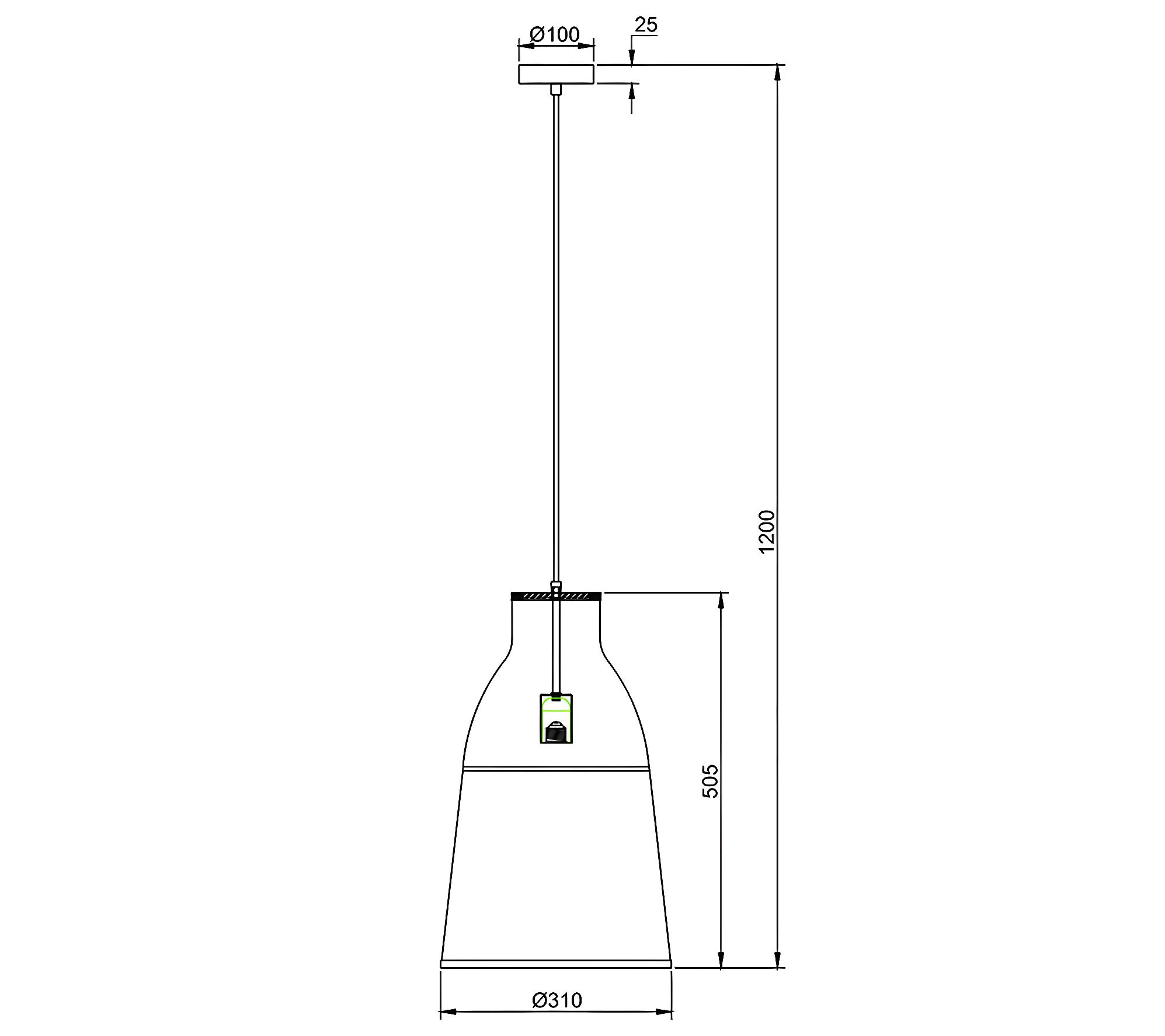 Lámpara De Techo Akina De Papel Trenzado, Diámetro 31 Cm con