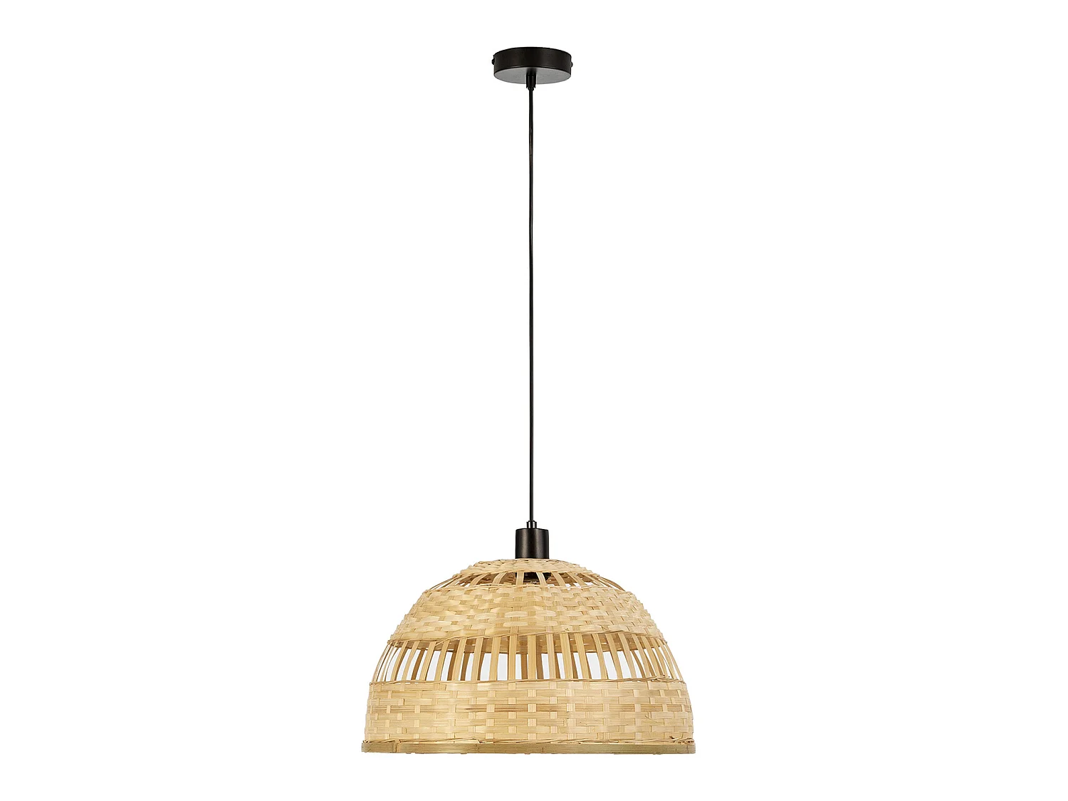 Luminária de teto Suyen de Bambu, diâmetro 39,5 cm.