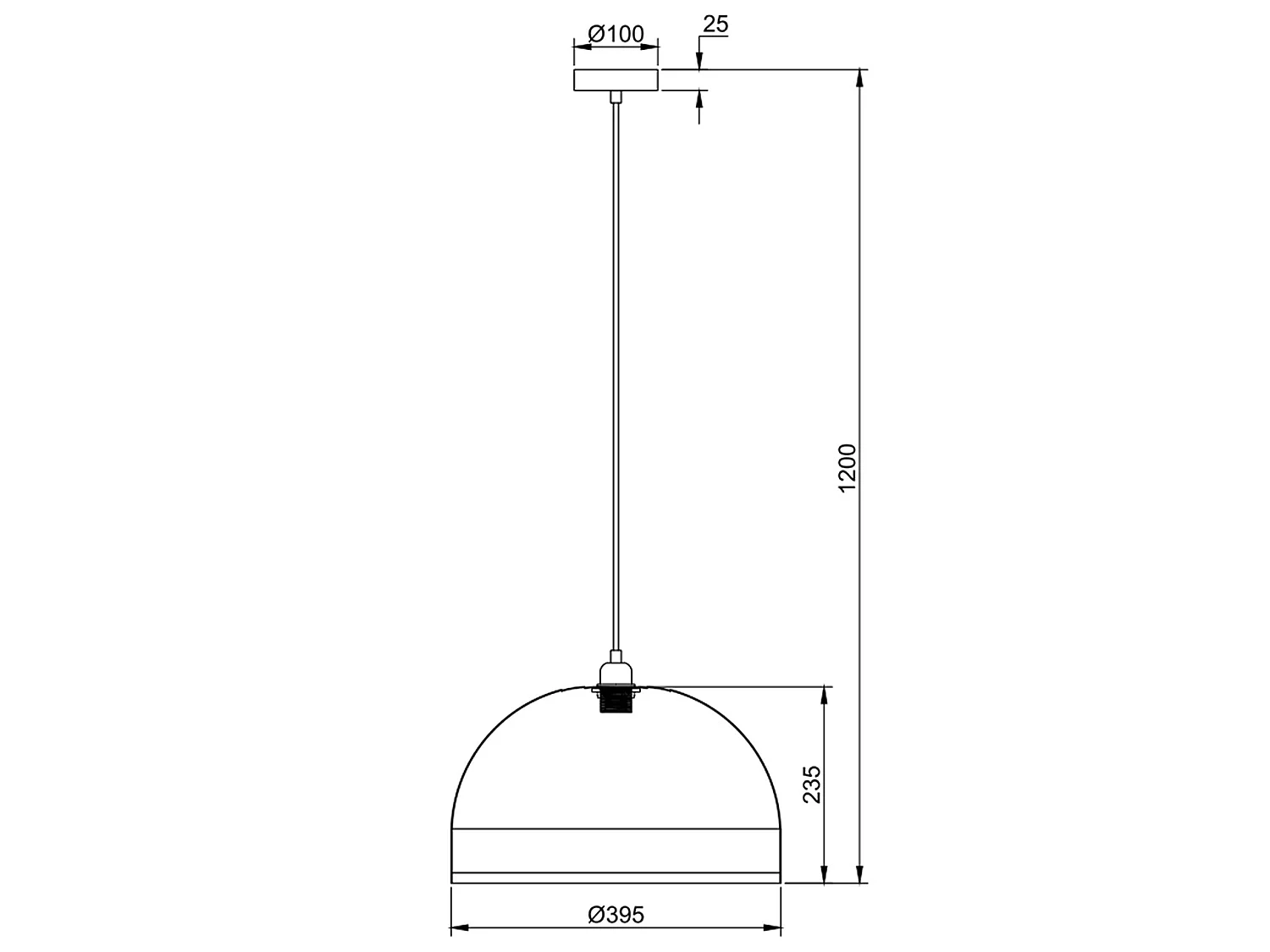 Suspension Suyen en bambou, diamètre 39,5 cm