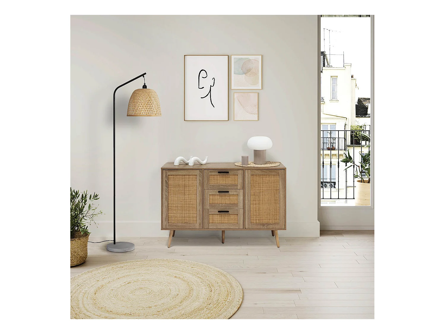 Stehlampen Umiko altura 156 cm