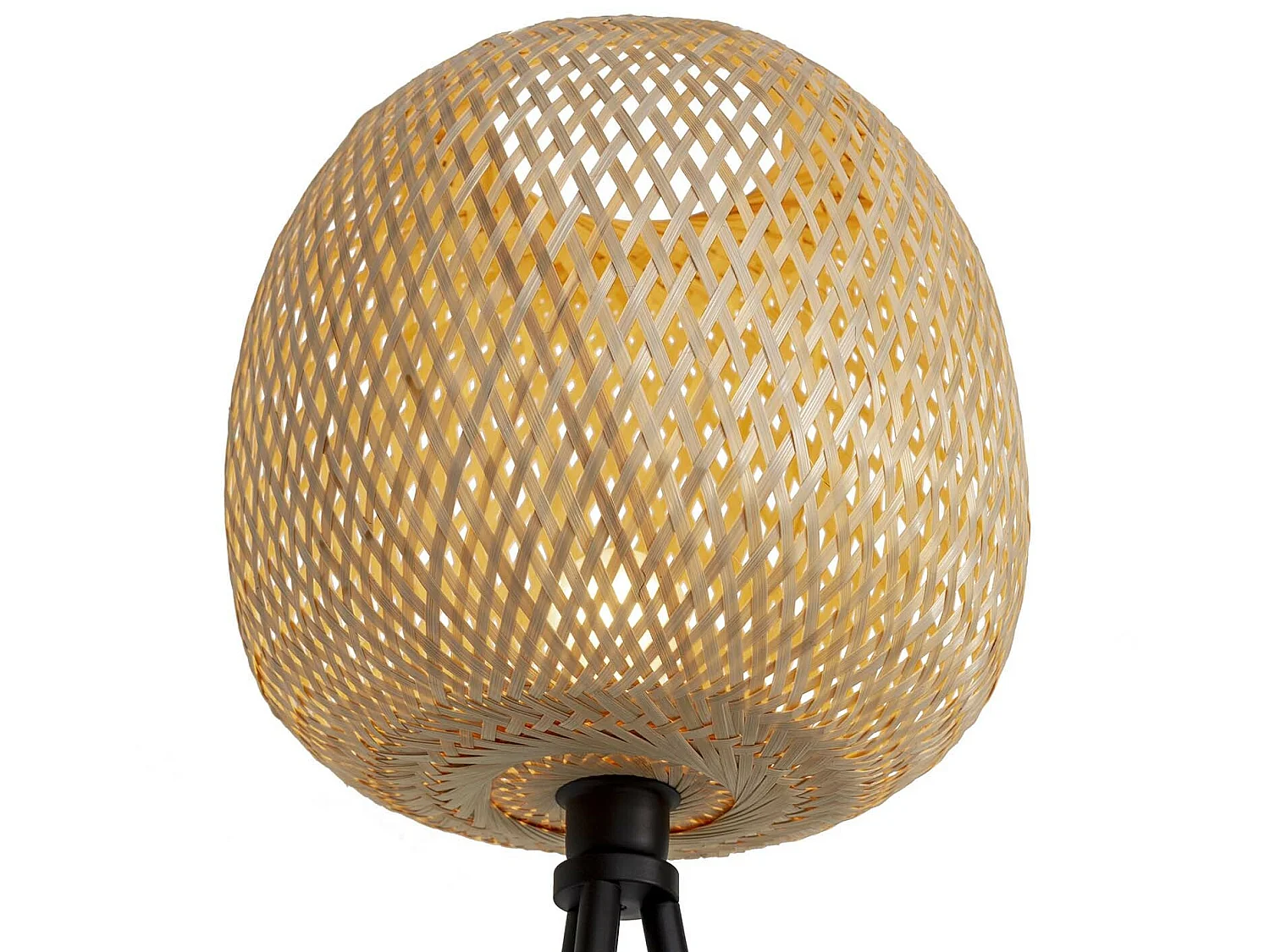 Staande lamp Hikari van bamboe, hoogte 166,5 cm