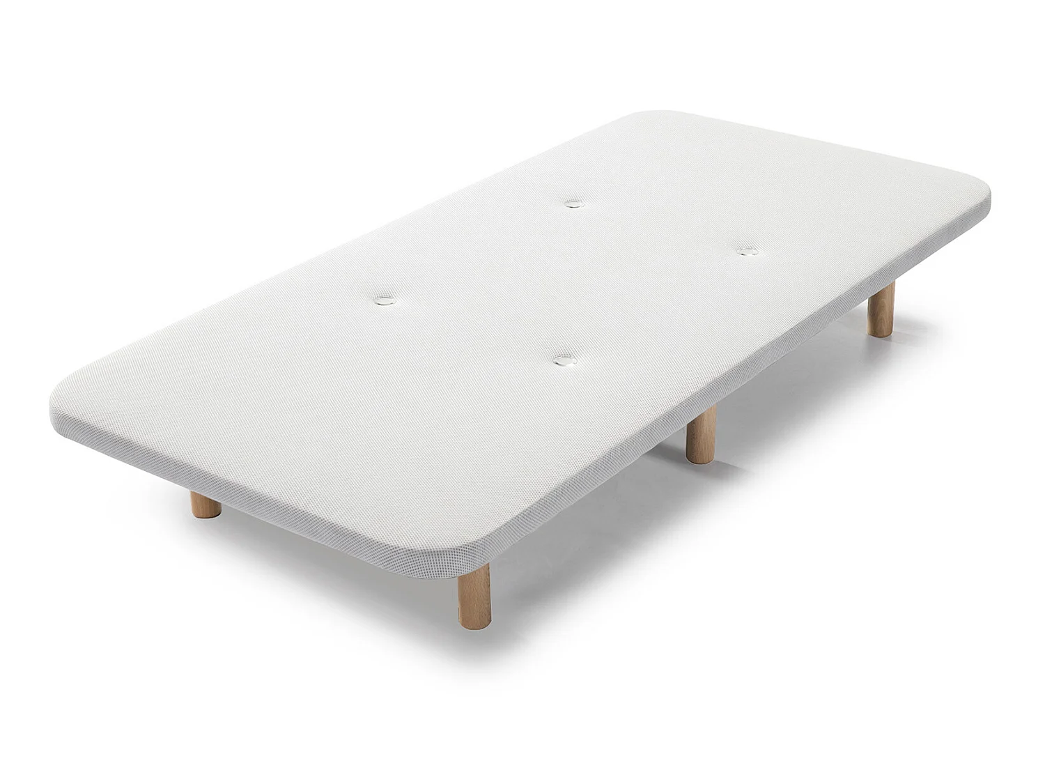 Base tapizada Tejido 3D 135x190 cm Blanco, Válvulas de transpiración