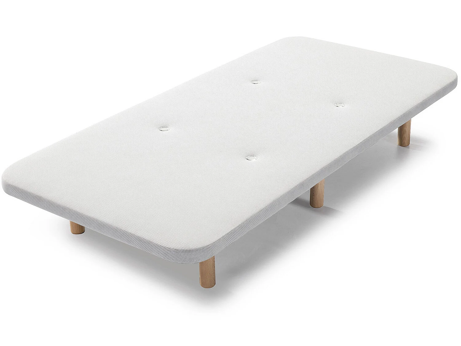 Base tapizada Tejido 3D 135x190 cm Blanco, Válvulas de transpiración