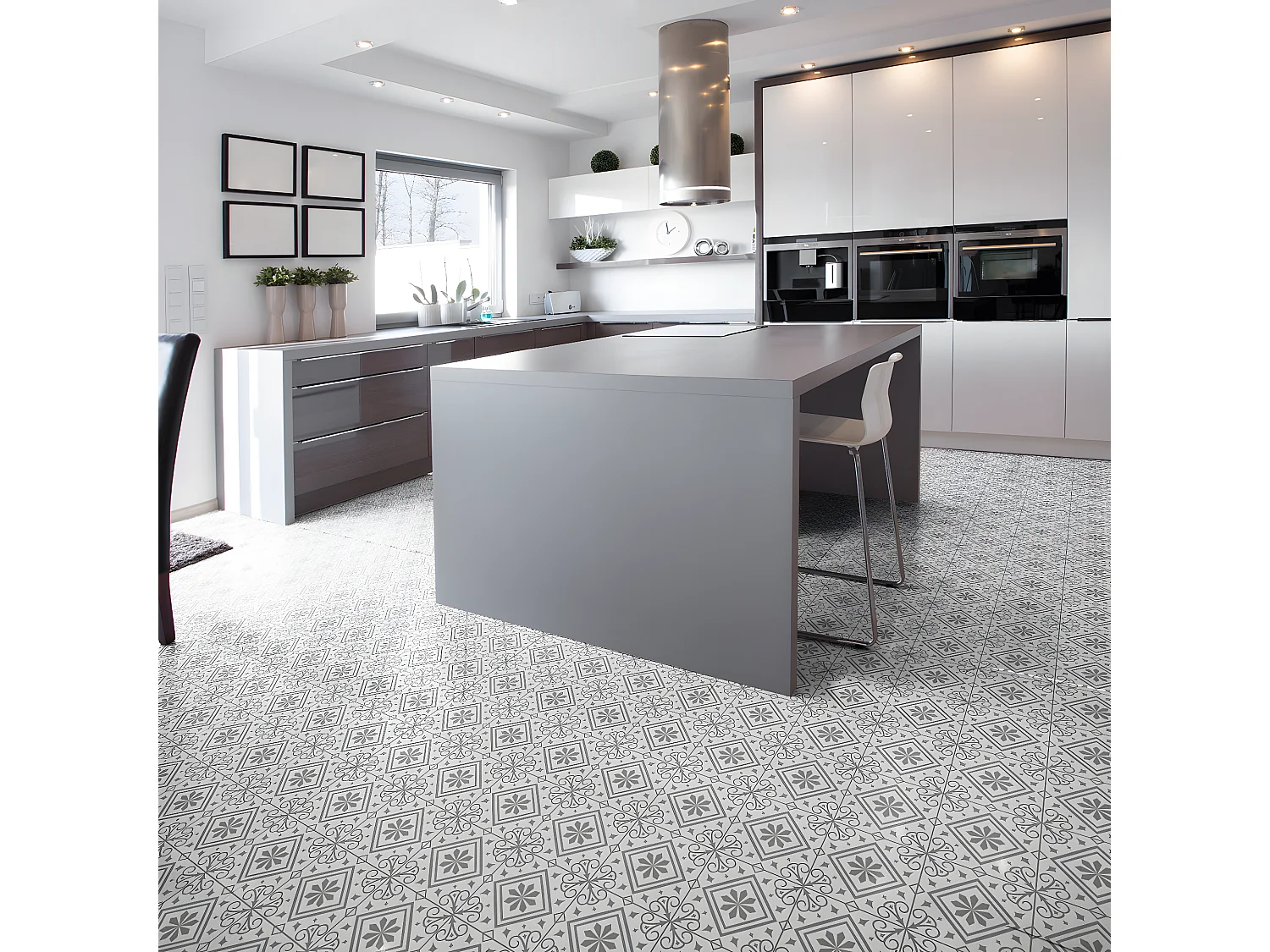 Stickers Sol Anti-dérapant avec Protection - CARRELAGES SOL ALONSO - 1 sticker de 60x60cm