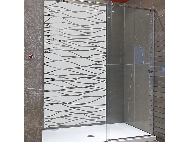 Film Fenêtre Anti Regard Occultant - L'OCÉAN - Stickers Autocollant Brise-Vue pour Vitre & Porte de Douche - 190X105cm