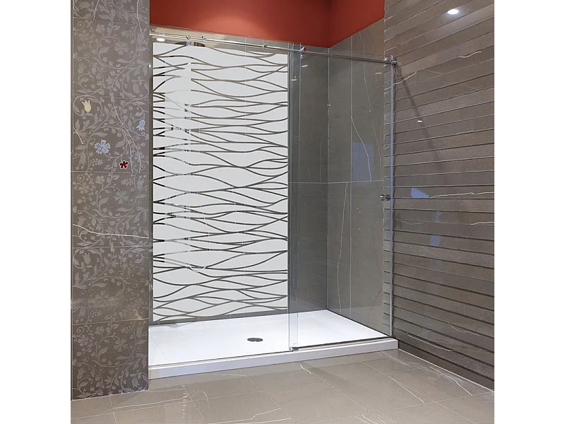 Film Fenêtre Anti Regard Occultant - L'OCÉAN - Stickers Autocollant Brise-Vue pour Vitre & Porte de Douche - 190X105cm