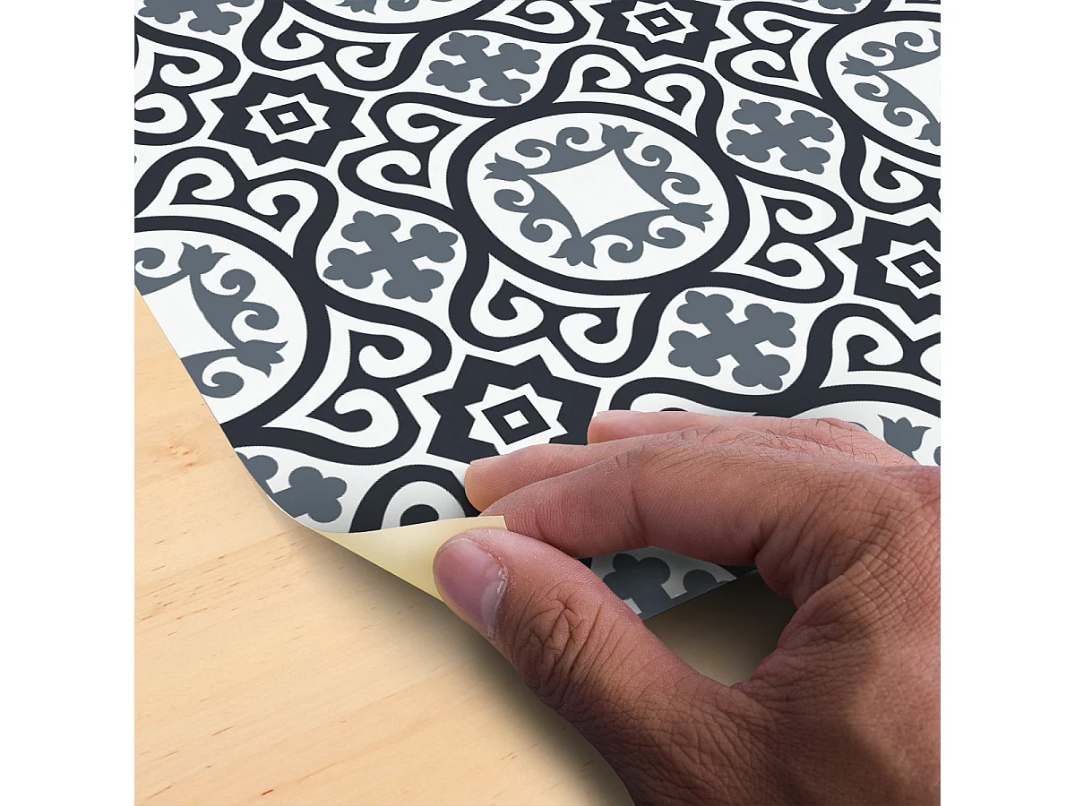 Stickers Sol Anti-dérapant avec Protection - CARRELAGES SOL VALENTINA - 1 sticker de 40x40cm