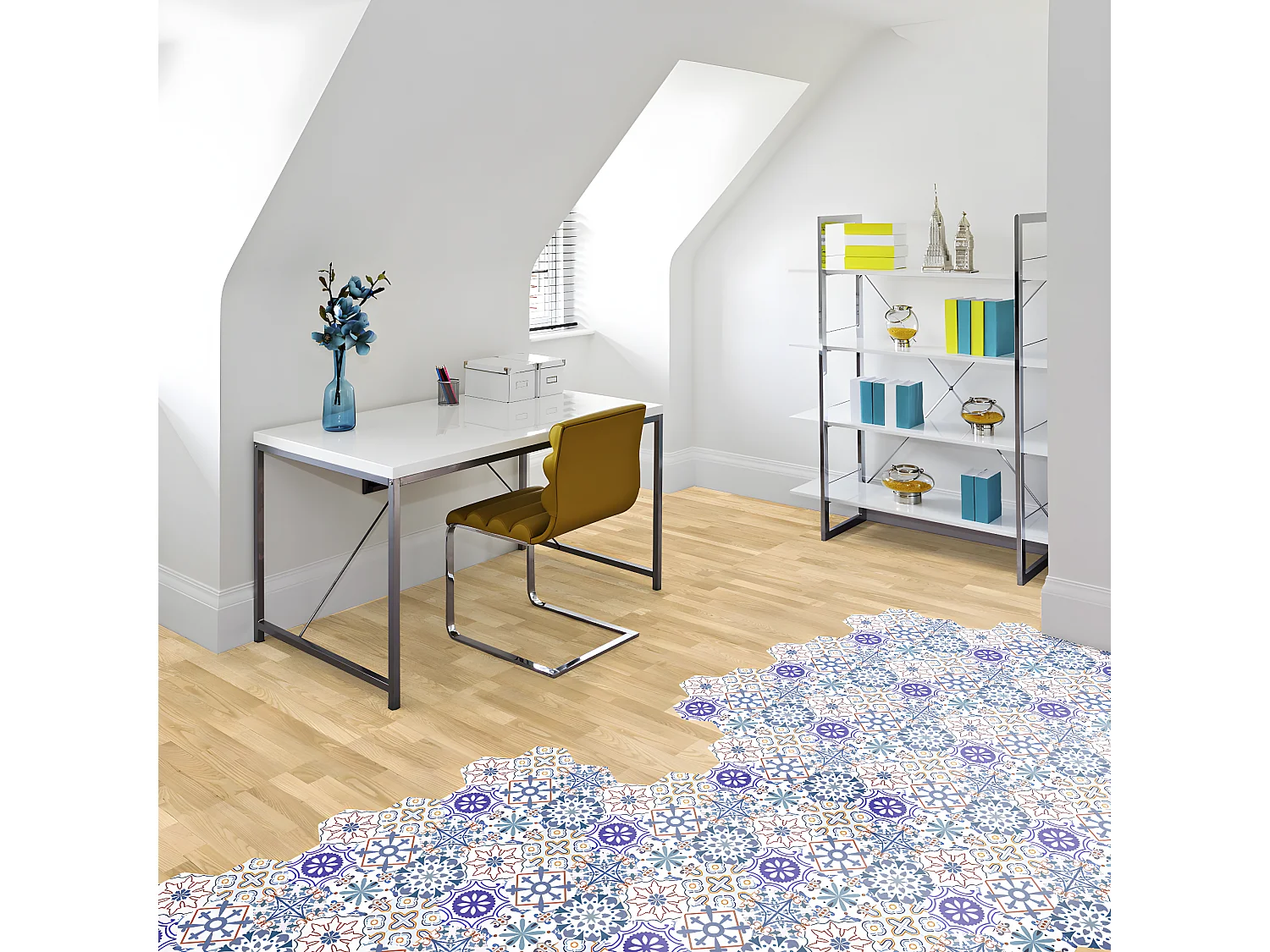 Stickers Sol Anti-dérapant avec Protection - TOMETTES SOL TISILA - 60x135cm-10stickershexagones30x26cm