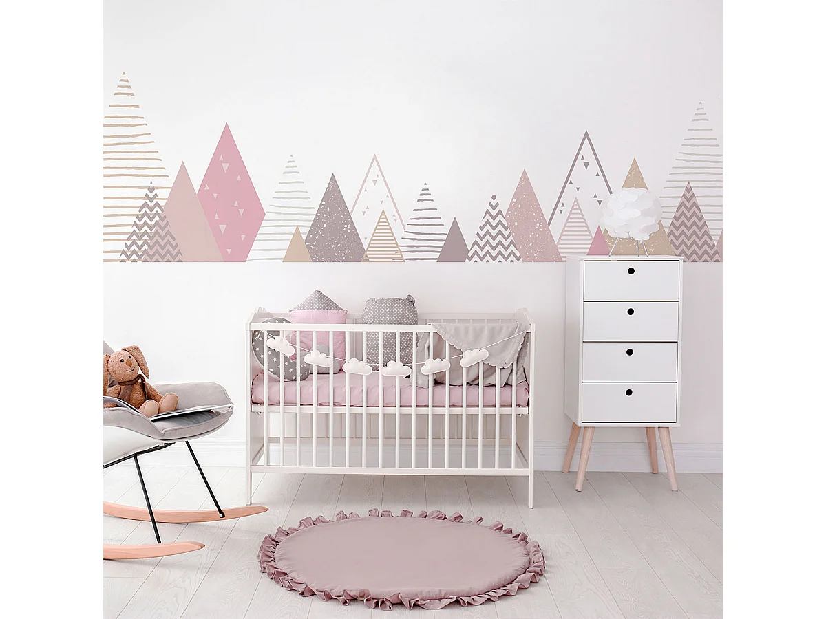 Stickers enfant montagnes scandinaves melinka 70 X 115 cm