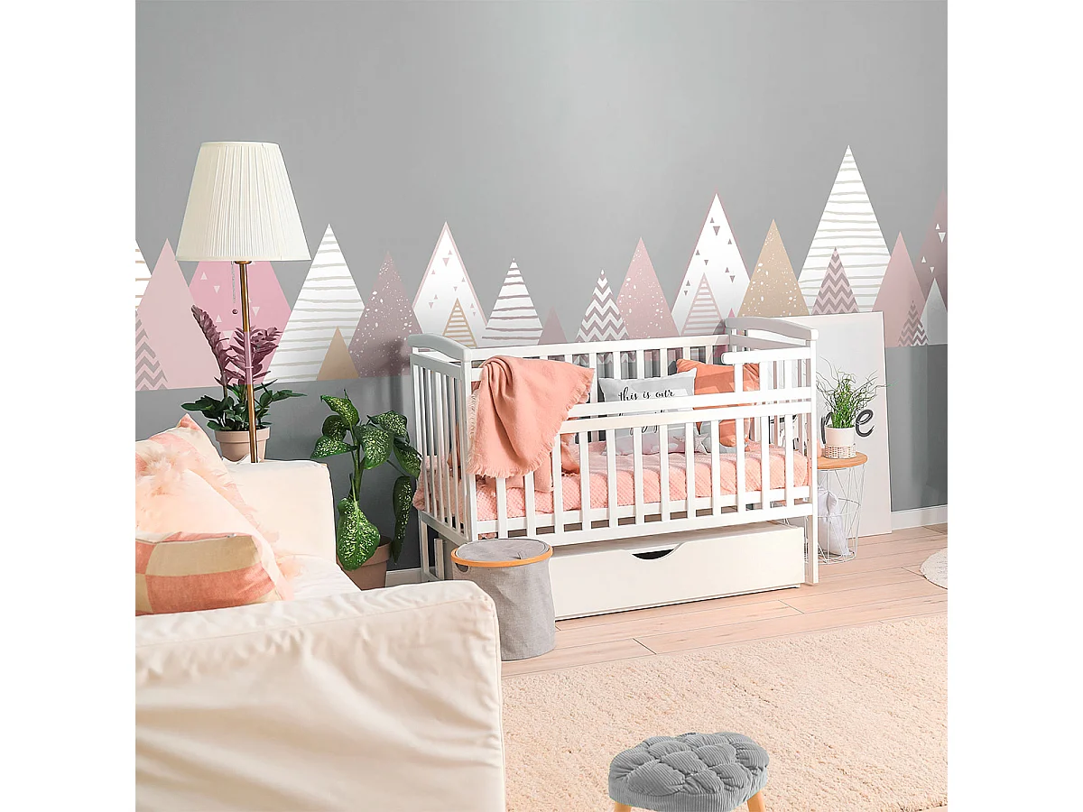 Stickers enfant montagnes scandinaves melinka 70 X 115 cm