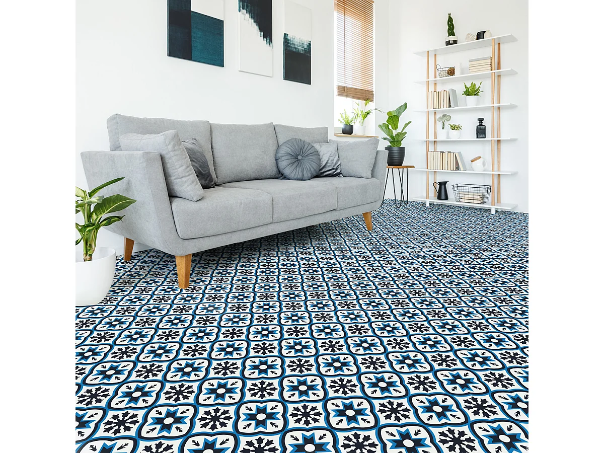 Stickers Sol Anti-dérapant avec Protection - CARRELAGES SOL ODILLA - 1 sticker de 45x45cm