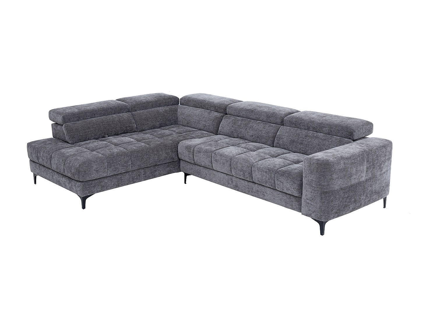 Eckrelaxsofa elektrisch - Ecke links - mit ausziehbarer Sitzfläche - Stoff günstig online kaufen