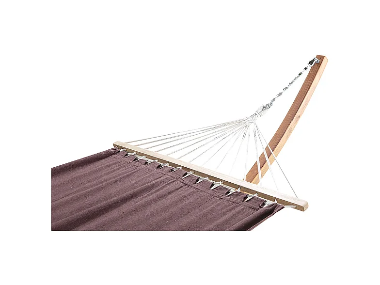 Hängematte mit Markise auf Gestell 3,15 m aus Holz, braun LAGOA