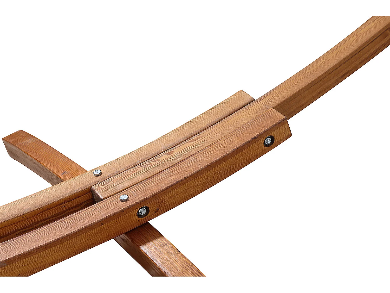 Hamac avec auvent sur support 3,15 m en bois chocolat LAGOA