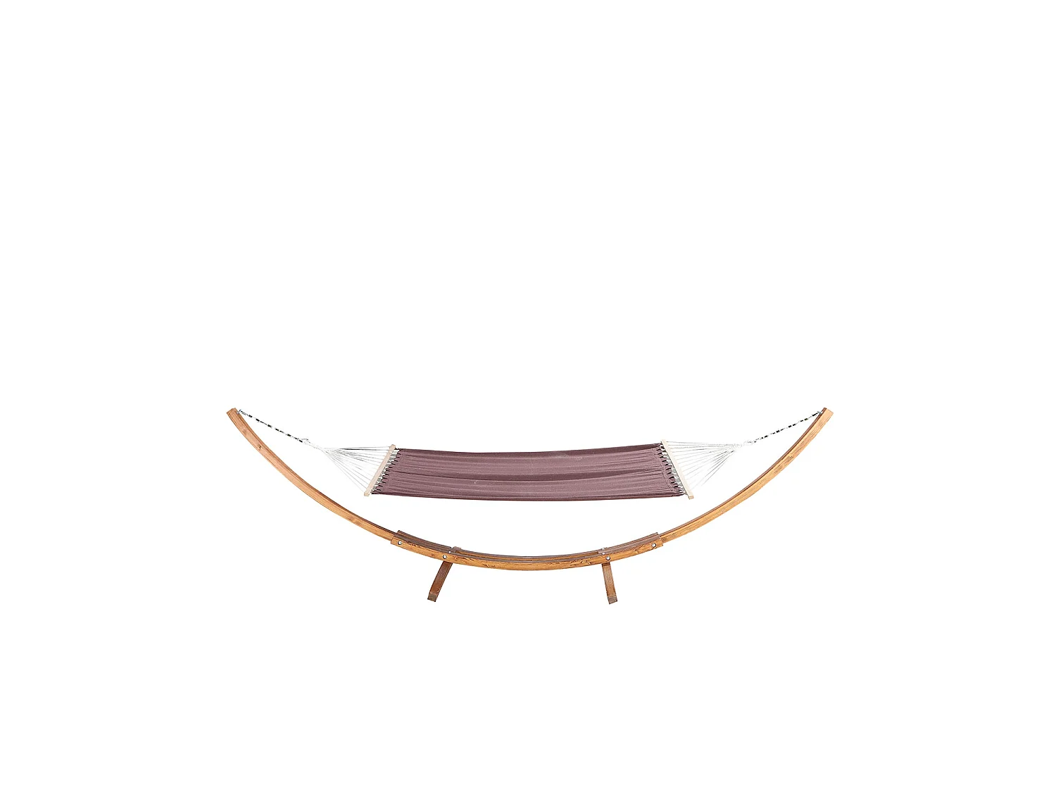Hamac avec auvent sur support 315 m en bois chocolat LAGOA