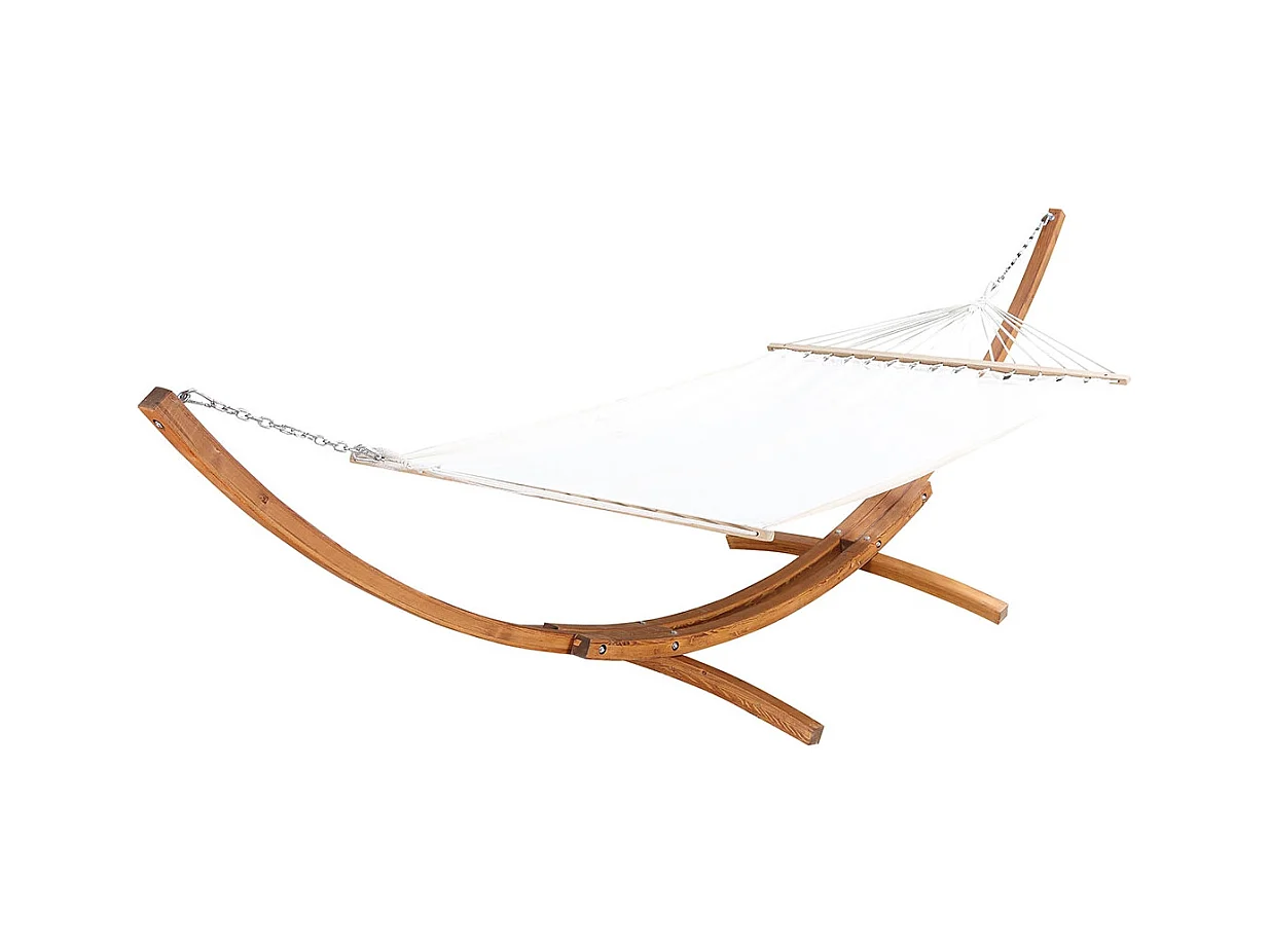 Hamac sur support 3,15 m en bois écru LAGOA