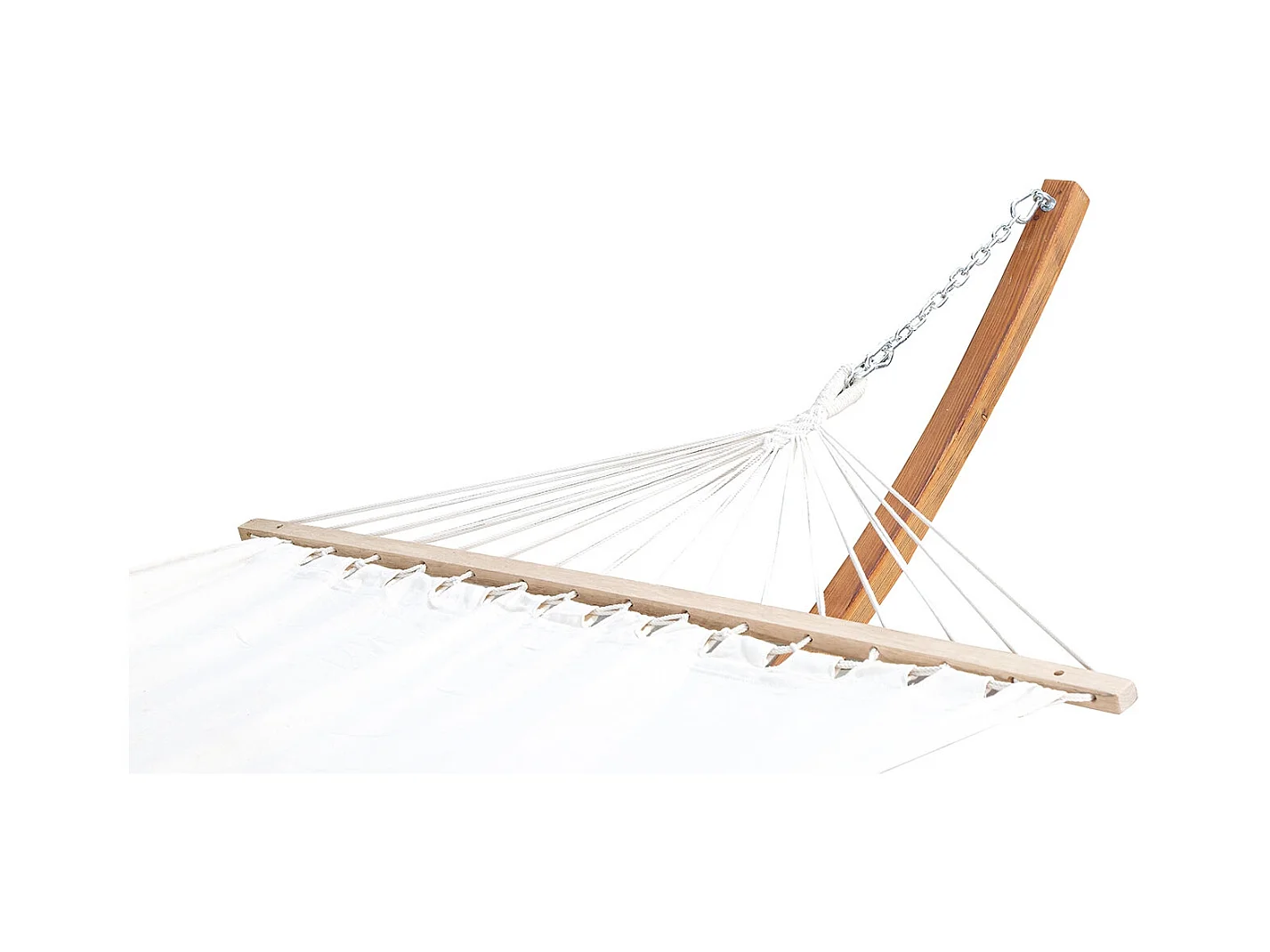 Hamac sur support 3,15 m en bois écru LAGOA