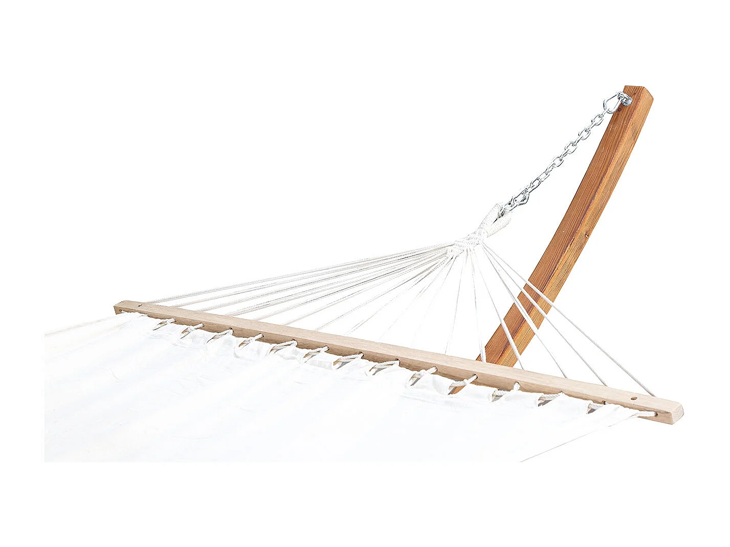 Hamac sur support 3,15 m en bois écru LAGOA