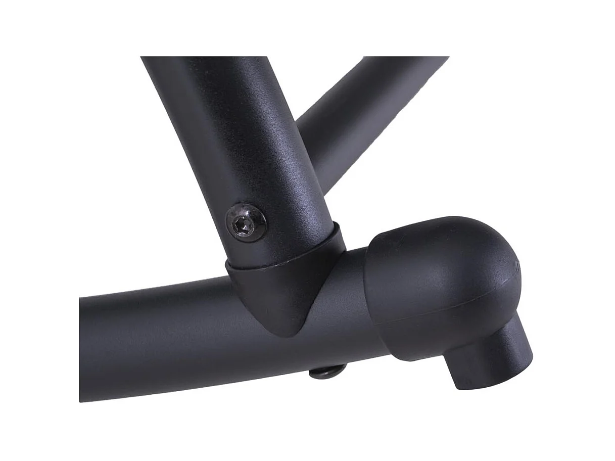 Doppelte Schaukelliege mit Baldachin, schwarz und grau HEIRA