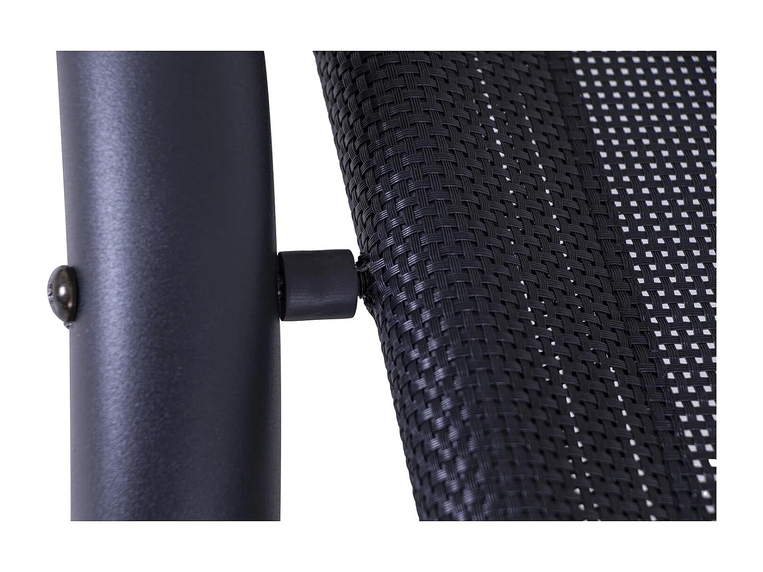 Dubbele tuinligstoel met schommelfunctie en luifel HEIRA zwart & grijs