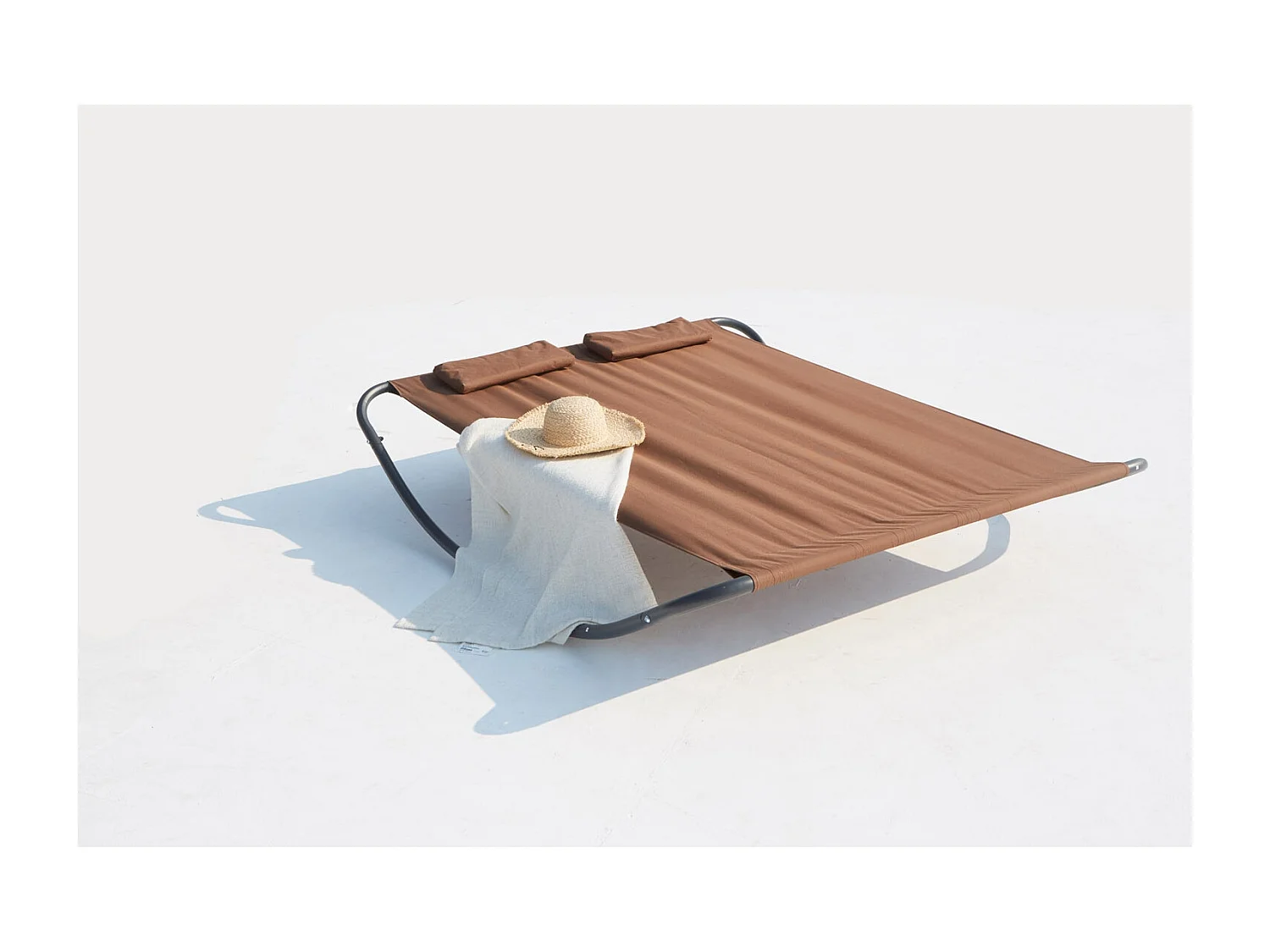 Transat à bascule 2 personnes chocolat COACHELLA