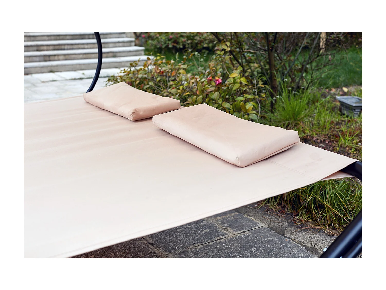 Transat avec pare-soleil 2 personnes écru ALOHA