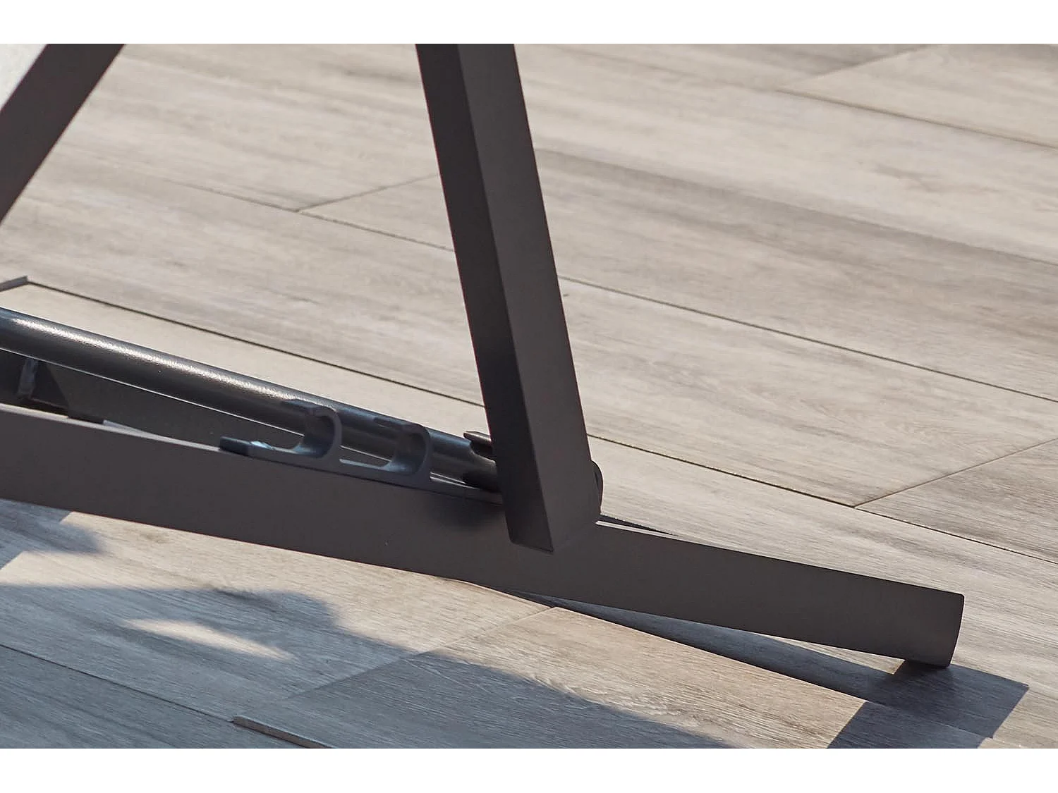 Lot de 2 transats alu gris TEVATA