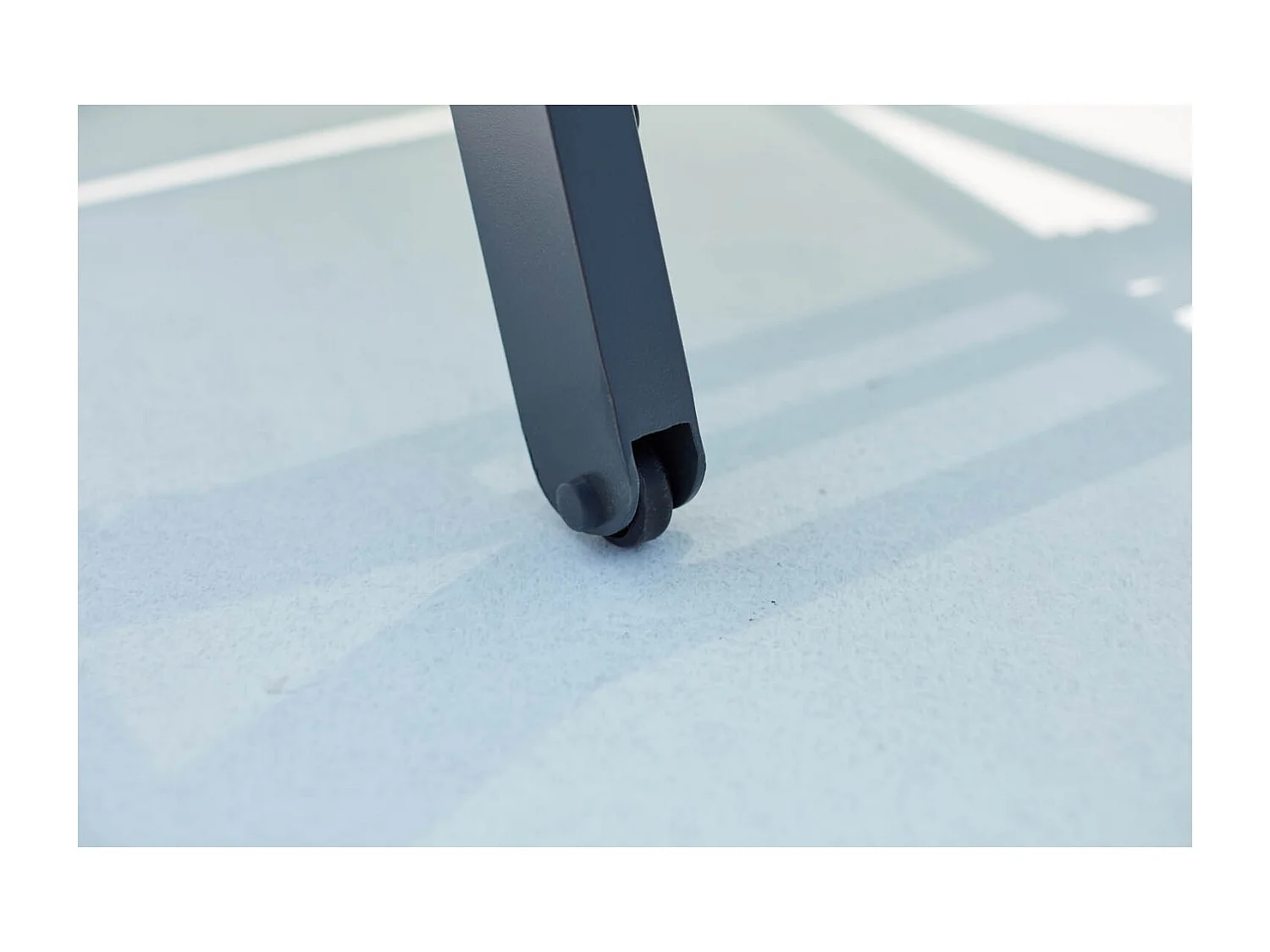 Lot de 2 transats avec roulettes gris foncé et vert PRATO