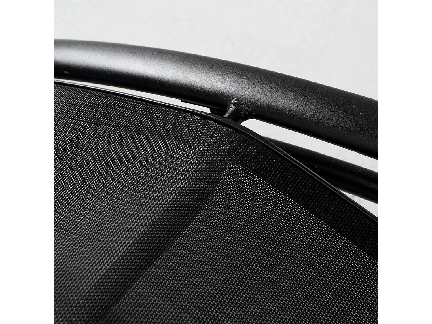 Lot de 2 transats ajustables avec pieds en acier noir LIMEA